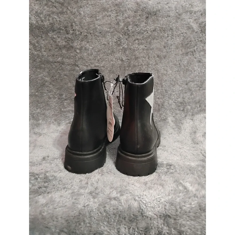 Wonder‎ Nation Toddler And Girls Glitter Star Chelsea Boots Size 5
